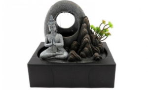 Waterfall Buddha Design 29x26cm