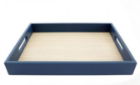 Tray Serenity Blue Wood Med.