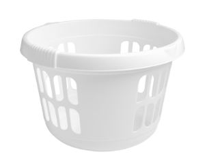 Laundry Basket Round White