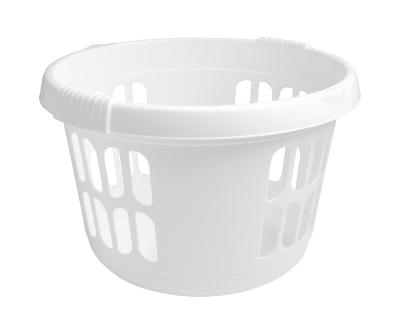 Laundry Basket Round White