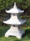 Garden Ornament 2 TIER PAGODA LANTERN WHITE Colour 87cm