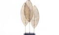 Ornamental Leaf x3 Standing on Plinth 50x24cm