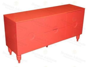 pink sideboard