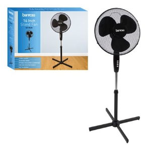 "Fan 16"" Pedestal Black"