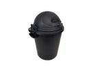 Dustbin Plastic  50Ltr. Clip On Lid Opening Bullet Patt.