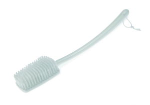 Bath Brush Long Handle White