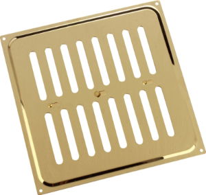 Vent MAP Adj. SS Brass Pl. 225x150mm