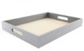 Tray Serenity Grey Wood Large