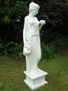 Garden Ornament HEBE GODDESS OF YOUTH WHITE Colour 85cm