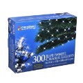 Christmas Lights  300 LED White & Blue Chaser