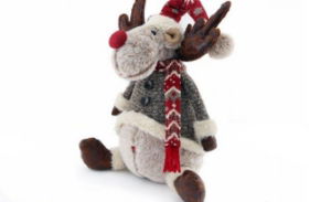 Christmas Deer Sitting 51cm