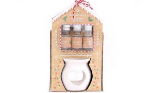 Christmas Oil Burner Set Gingerbread House