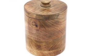 Storage Box Wooden 18x15cm Biscuit Barrel