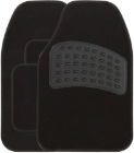 Car Mat Set 4Pce. Black with Heel Pad