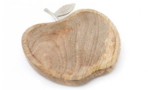 Tray Wooden Apple Design 23x23cm