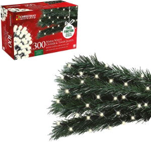 Christmas Lights  300 LED Warm White Chaser & Timer