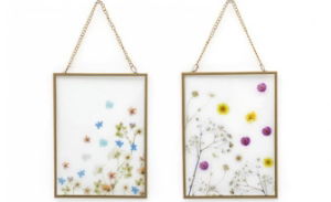 Wall Plaque Glass 13x17cm Les Fleurs Design