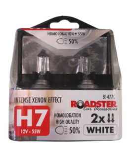 Car Bulb ROADSTER H7 12Volt 55Watt Xenon White x2