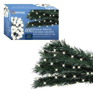 Christmas Lights  100 LED Warm White Chaser