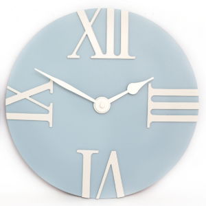 Clock 30cm Pastel Blue