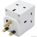 Adaptor 3way 13amp Fused