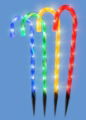 Christmas Light Candy Cane Stick 40 LED x4