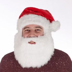 Christmas Hat Beard & Moustache